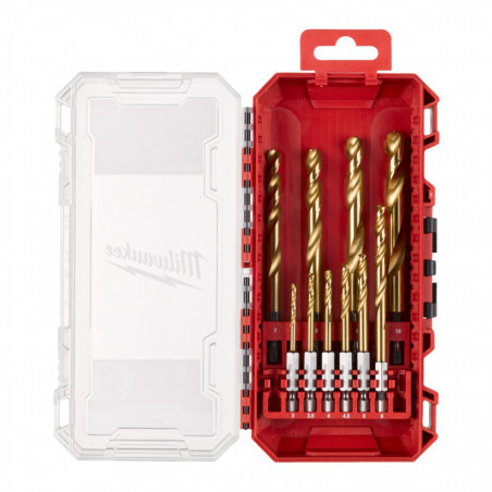 SET 10 FORET MÉTAUX HSS-G RED HEX - Milwaukee | 4932493865