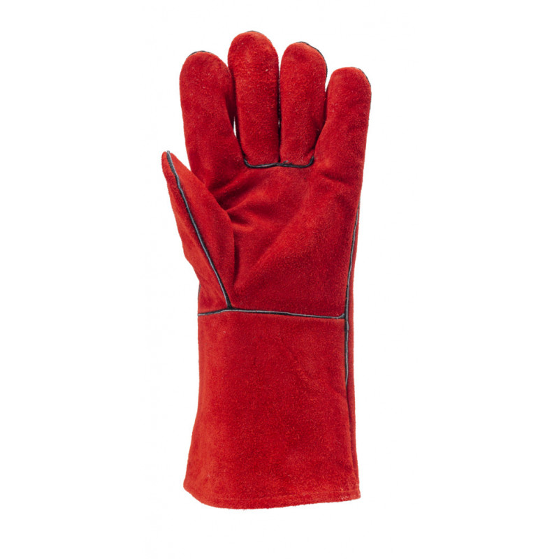 Gants EUROWELD 2631 croûte vachette rouge doublé molleton *CAR* - COVERGUARD | MOP2631