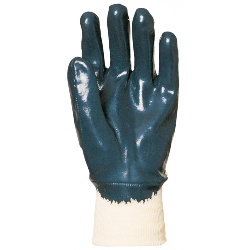 Gants EUROSTRONG 9610 Actifresh®, double enduction 3/4 nitrile bleu, dos aéré - COVERGUARD | MO9610
