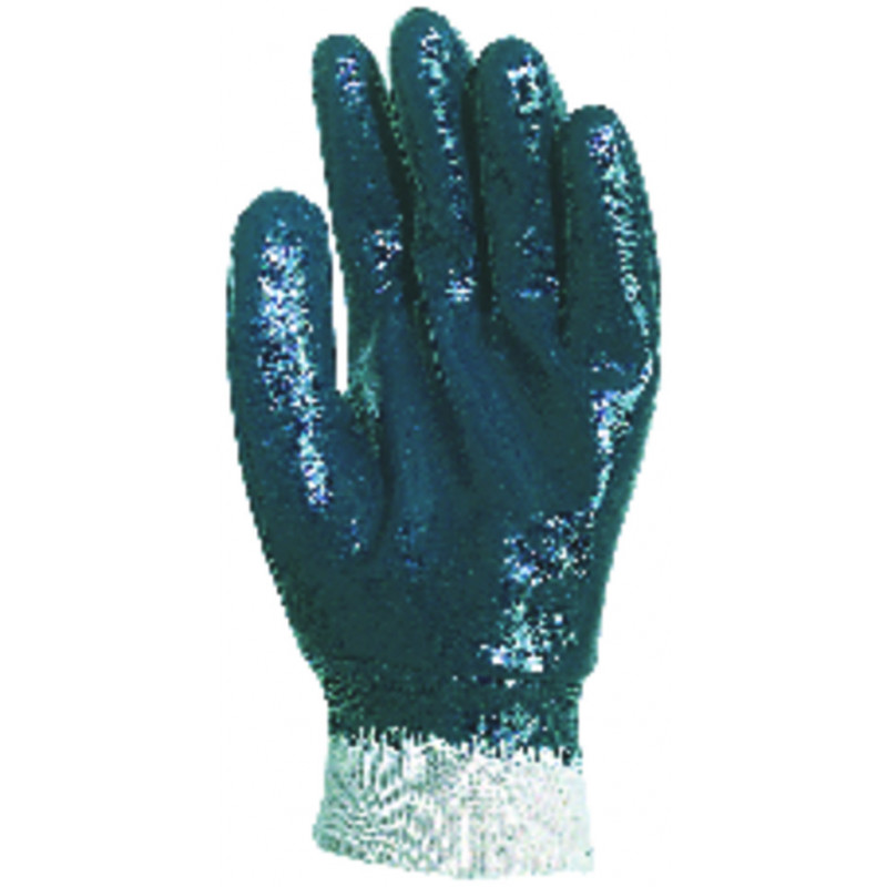 Gants EUROSTRONG 9450, coton main enduite nitrile bleu standard - COVERGUARD | MO9450