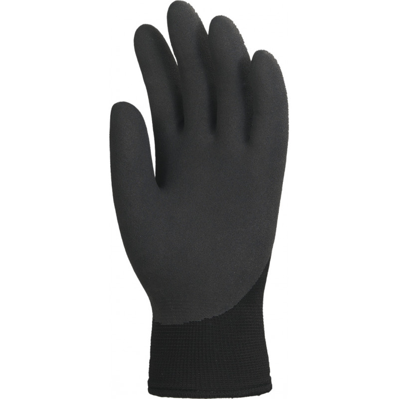 Gants EUROWINTER 6610 polyester noir, enduction 3/4 mousse latex noir - COVERGUARD | MO6610