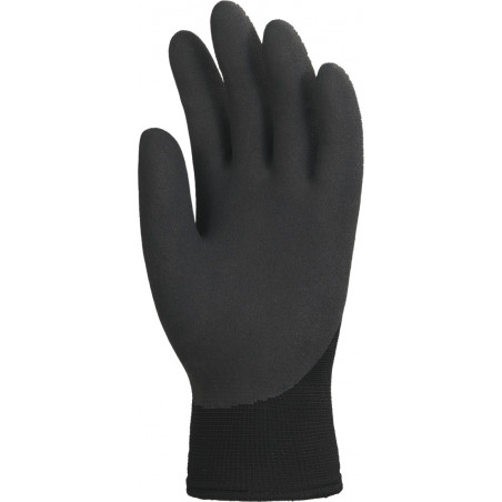 Gants EUROWINTER 6610 polyester noir, enduction 3/4 mousse latex noir - COVERGUARD | MO6610