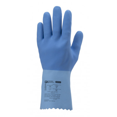 Gants EURODIP 5220 latex sur jersey coton bleu adhérisé - COVERGUARD | MO5220