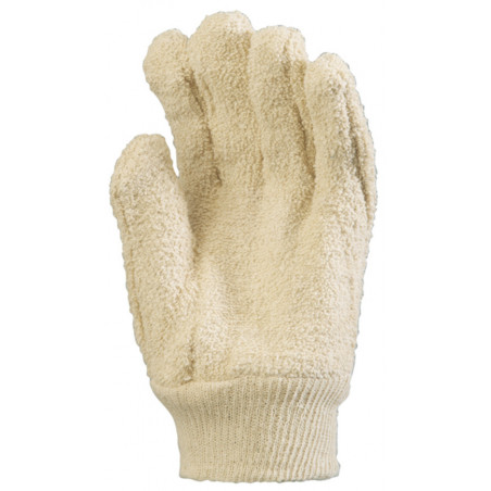Gants EUROHEAT 4700 bouclette coton, poignet bord côte tricoté. - COVERGUARD | MO4700