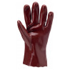Gants EUROCHEM 3510, coton, enduit PVC rouge, Longueur 27cm - COVERGUARD | MO3510