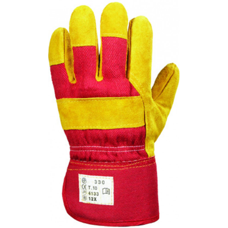 Gants docker EUROWINTER 330 croûte vachette. molleton polaire - COVERGUARD | MO330