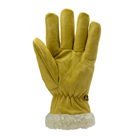Gants EUROWINTER ISLANDE, fleur vachette jaune fourré, longueur 32cm - COVERGUARD | MO2490