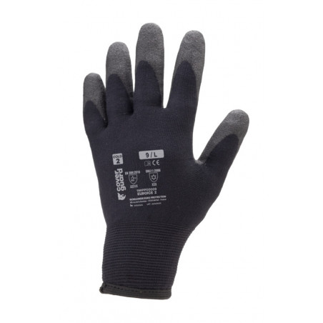 Gants EURO-ICE 2 nylon noir et acrylique, paume enduite mousse PVC noir - COVERGUARD | 1WIPP0