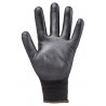 Lot 5 paires EUROLITE 13P110 polyester noir J13 paume enduite PU noir - COVERGUARD | 1PUBB5P