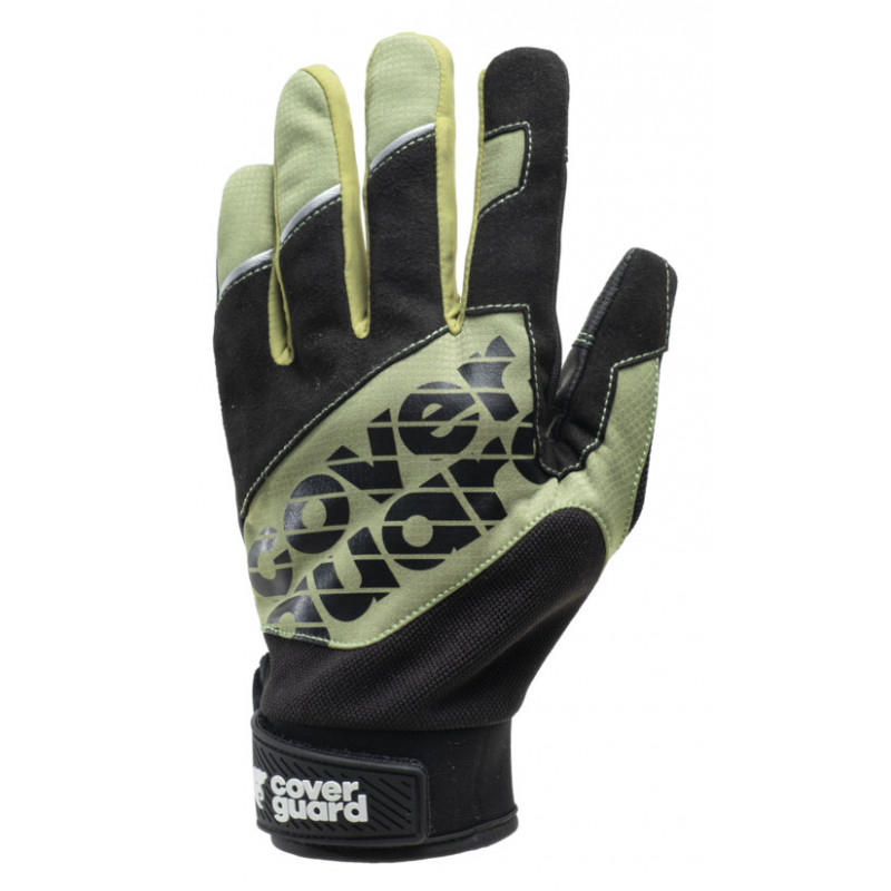 Gants  EUROLITE MX200 type mécanique dextérité, noir et vert - COVERGUARD | 1MEDX00