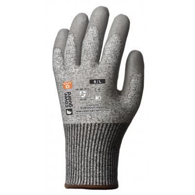 Gants EUROCUT P500 cut D. HPPE J13 paume enduite PU gris - COVERGUARD | 1CRPG
