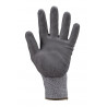 Gants EUROCUT 1CRAG CUT C. HDPA gris J13 paume enduite PU gris - COVERGUARD | 1CRAG