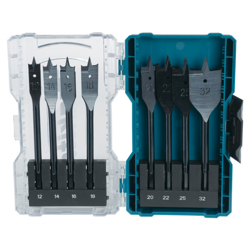 Coffret 8 mèches plates à bois MAKITA | E-08698