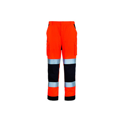 Pantalon - PATROL - 60% CO/40% PES 245g/m2 - Orange HV/Marine - COVERGUARD | 7PAOP