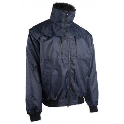 Blouson 2/1 - ZEFLY II - Oxford 100% PES enduit PVC + Gilet fourrure - Marine - COVERGUARD | 5ZFY120