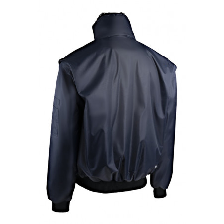 Blouson 2/1 - ZEFLY II - Oxford 100% PES enduit PVC + Gilet fourrure - Marine - COVERGUARD | 5ZFY120