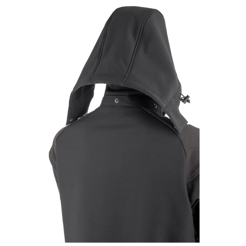 Veste Softshell - YUKI II - Ripstop 94% PES/6% EA + TPU membrane + Polaire - 350g/m2 - Noir/Bleu - COVERGUARD | 5YKY010
