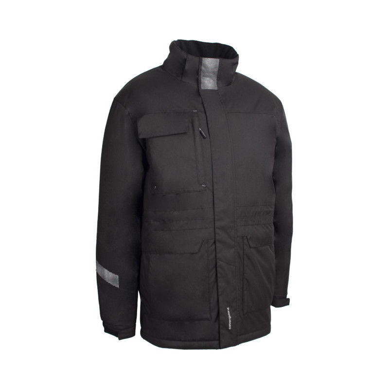 Parka - TAPIR - 300D Oxford enduit PU 100% PES + Matelassage 160g/m2 - Noir - COVERGUARD | 5TPR010