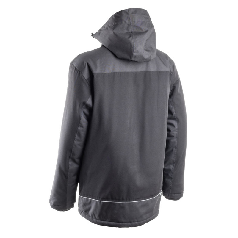 Parka - TAMIA - 94% PES/6% EA + TPU membrane + Matelassage 120g/m2 + Doublure polaire 140g/m2- Noir/Bleu - COVERGUARD | 5TAM010