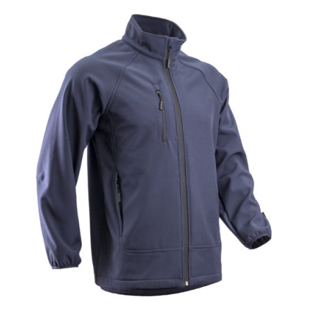Veste Softshell - SOBA - 94% PES/6% EA + TPU membrane + Polaire - 290g/m2 - Marine - COVERGUARD | 5SOB120
