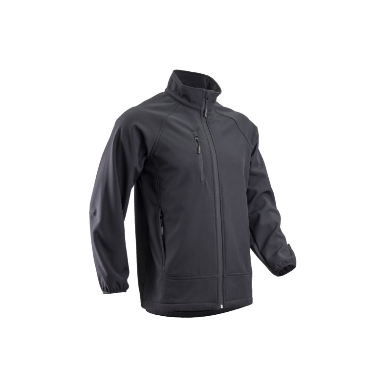 Veste Softshell - SOBA - 94% PES/6% EA + TPU membrane + Polaire - 290g/m2 - Noir - COVERGUARD | 5SOB010