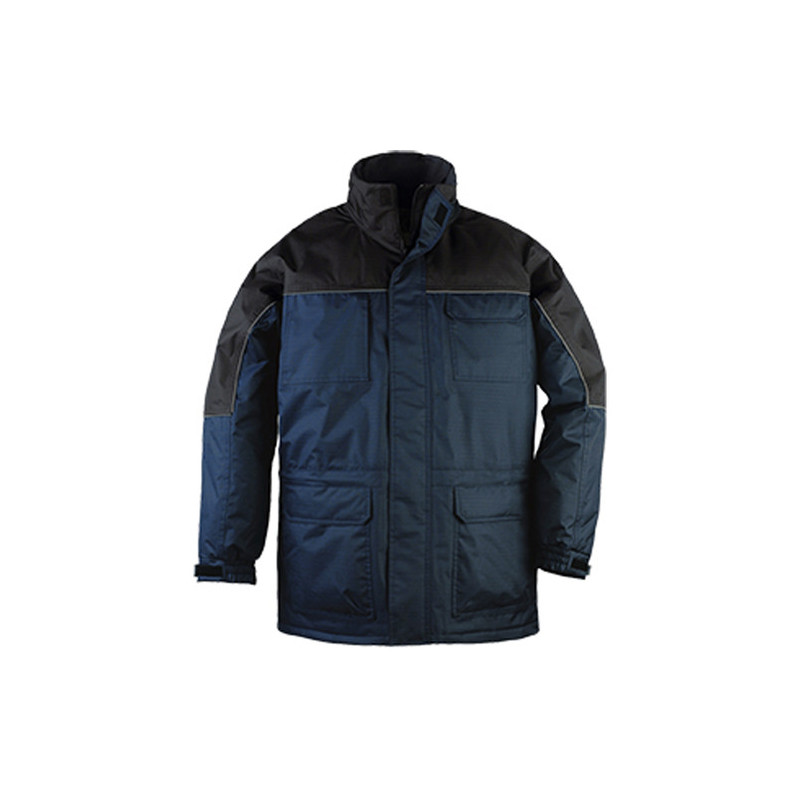 Parka - RIPSTOP - Ripstop 100% PES enduit PVC + Doublure polaire 280g/m2 - Marine/noir - COVERGUARD | 5RIPB