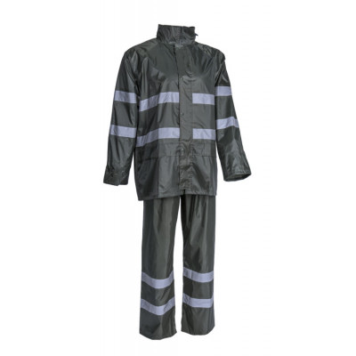 Ensemble de pluie - RAINET - 100% Polyester enduit PVC souple 200g/m2 + Bandes - Vert - COVERGUARD | 5RAI08