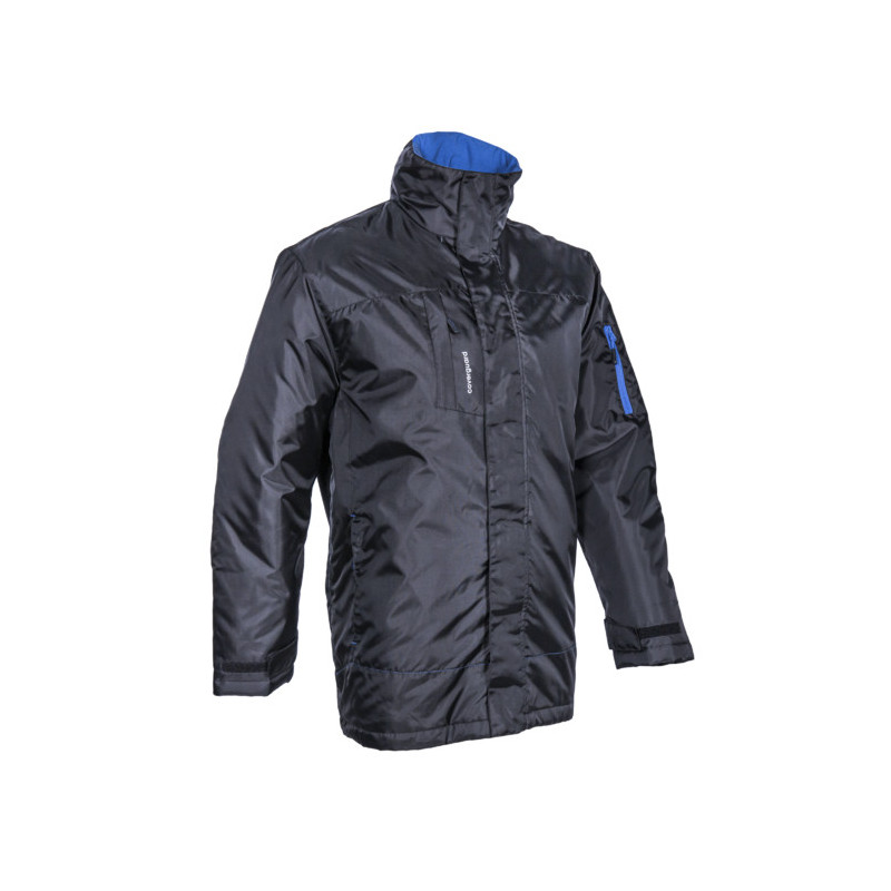 Parka - PANDA - 200D Oxford 100% PES enduit PU + Matelassage 160g/m2 - Noir/Bleu - COVERGUARD | 5PDA01