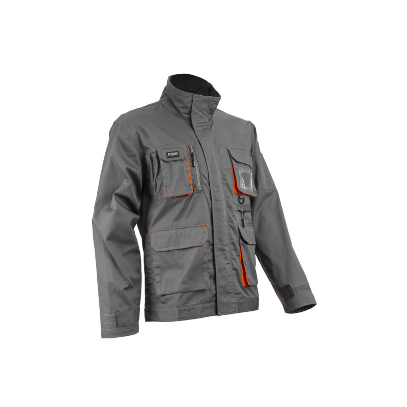 Veste - PADDOCK II - 60% CO/40% PES 245g/m2 - Gris/Orange - COVERGUARD | 5PAV150