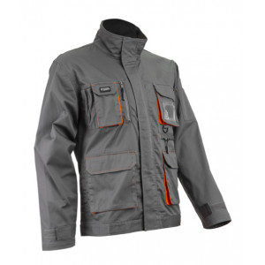Veste - PADDOCK II - 60% CO/40% PES 245g/m2 - Gris/Orange - COVERGUARD | 5PAV150