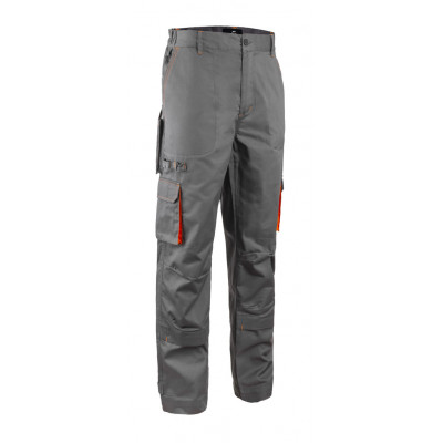 Pantalon - PADDOCK II - 60% CO/40% PES 245g/m2 - Gris/Orange - COVERGUARD | 5PAP150