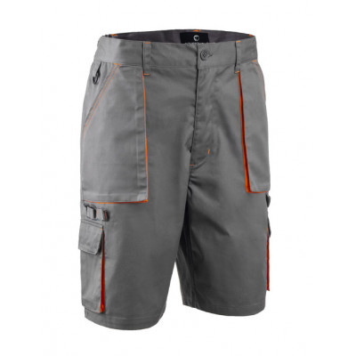 Bermuda - PADDOCK II - 60% CO/40% PES 245g/m2 - Gris/Orange - COVERGUARD | 5PAK150