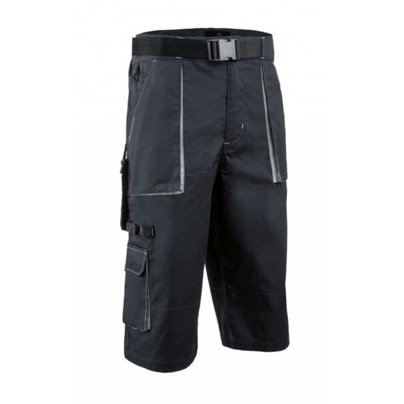Bermuda long - NAVY II - 60% CO/40% PES 245g/m2 - Marine/Gris - COVERGUARD | 5NAS050