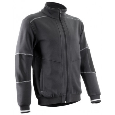 Veste thermique - KIJI - Molleton 70% CO/30% PES 300g/m2 + Empiècements 300D Oxford - Anthracite - COVERGUARD | 5KIJ150
