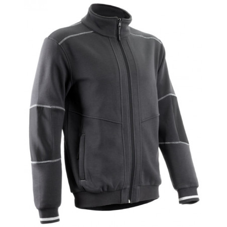 Veste thermique - KIJI - Molleton 70% CO/30% PES 300g/m2 + Empiècements 300D Oxford - Anthracite - COVERGUARD | 5KIJ150