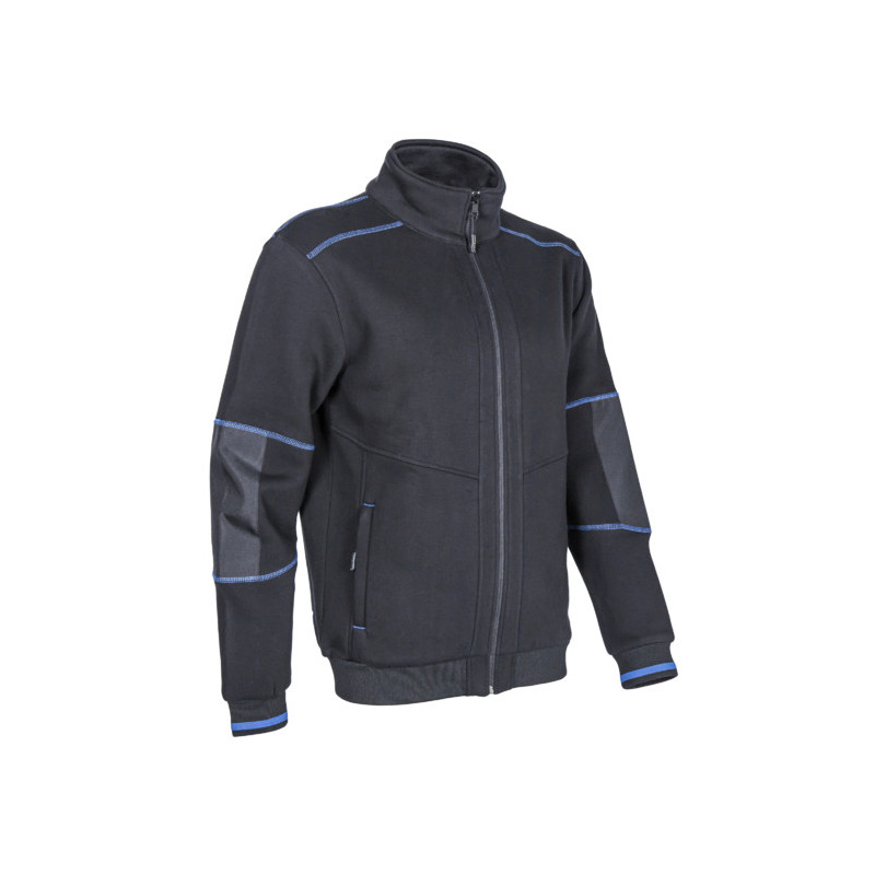 Veste thermique - KIJI - Molleton 70% CO/30% PES 300g/m2 + Empiècements 300D Oxford - Noir - COVERGUARD | 5KIJ01