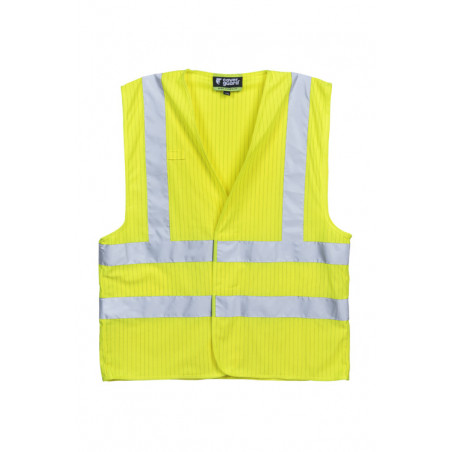 Gilet FR - HODER - 98% Polyester/2% Fibre antistatique - Jaune HV - COVERGUARD | 5HOD16