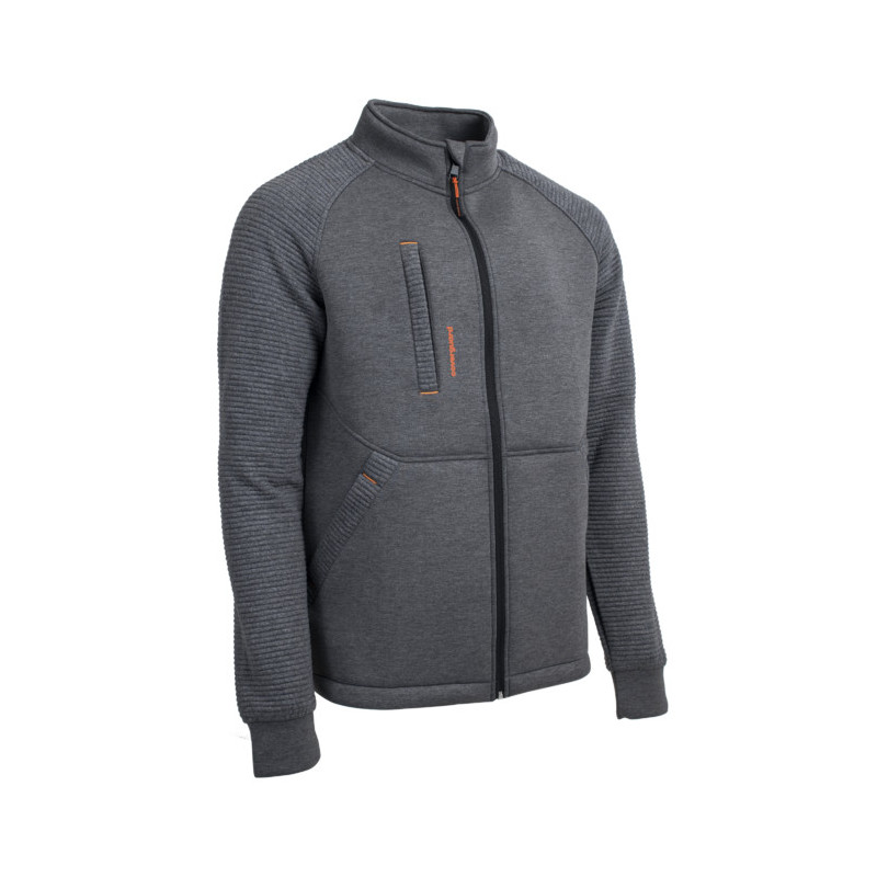 Veste thermique - HIPPO - Maille 3D 78% PES/16% VI/6% EA 320g/m2 - Gris chiné - COVERGUARD | 5HIP350