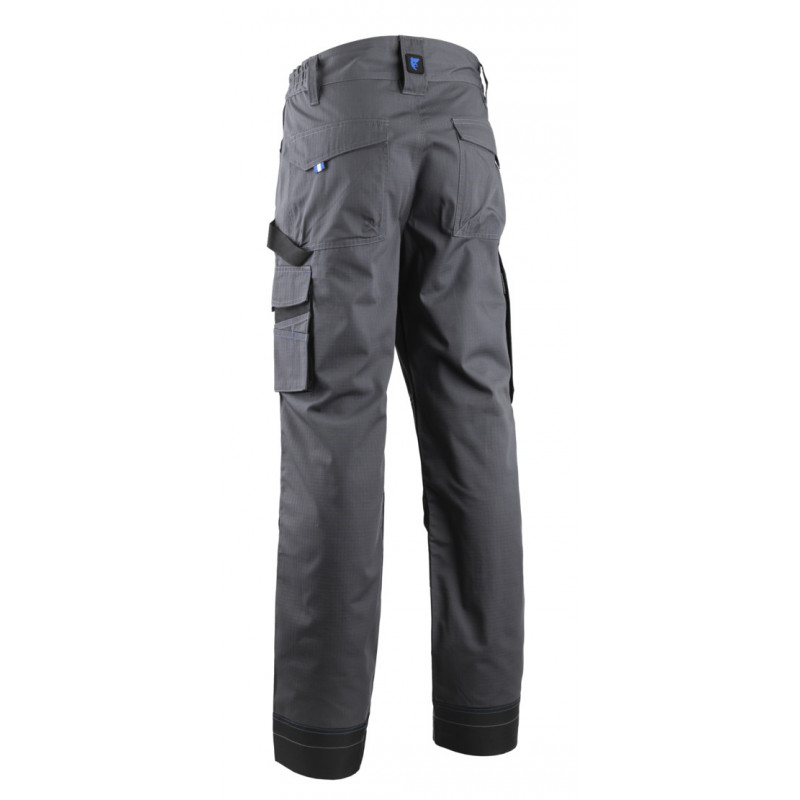 Pantalon - ESCALA - Ripstop 65% PES/35% CO 240g/m2 + Oxford - Gris/Bleu - COVERGUARD | 5ESP050