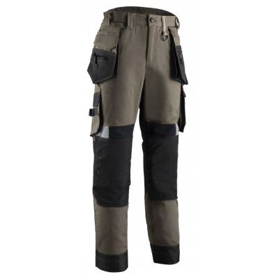 Pantalon - CRISTOBAL - RIPSTOP 60% CO/40% PES 280g/m2 + Stretch + Oxford stretch - Tabac/Caramel - COVERGUARD | 5CRP300