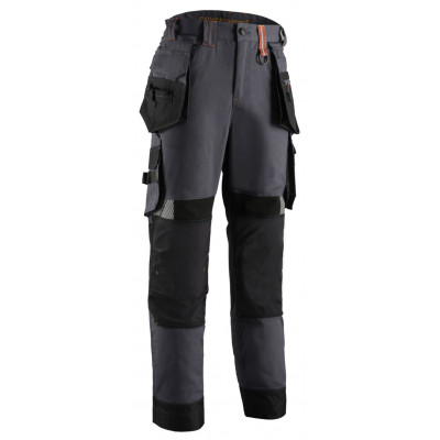 Pantalon - CRISTOBAL - RIPSTOP 60% CO/40% PES 280g/m2 Gris anthracite/Citrouille - COVERGUARD | 5CRP150