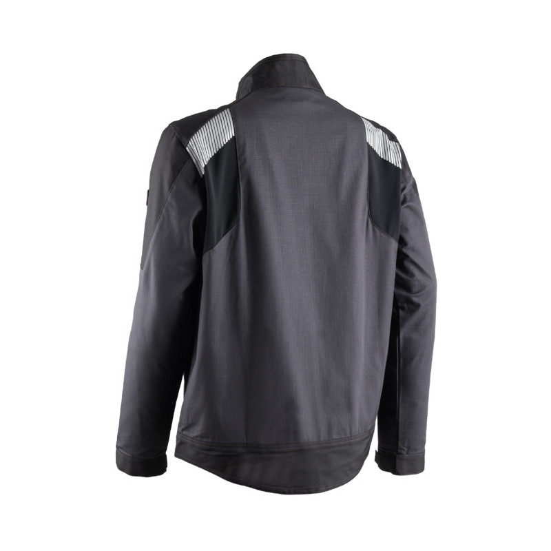 Veste - CRISTOBAL - RIPSTOP 60% CO/40% PES 280g/m2 + Stretch + Oxford - Anthracite/Citrouille - COVERGUARD | 5CRJ150