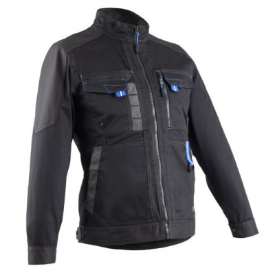 Veste femme - CASITA - 65% PES/32% CO/3% EA 250g/m2 + Oxford - Noir/Bleu - COVERGUARD | 5CAJ010