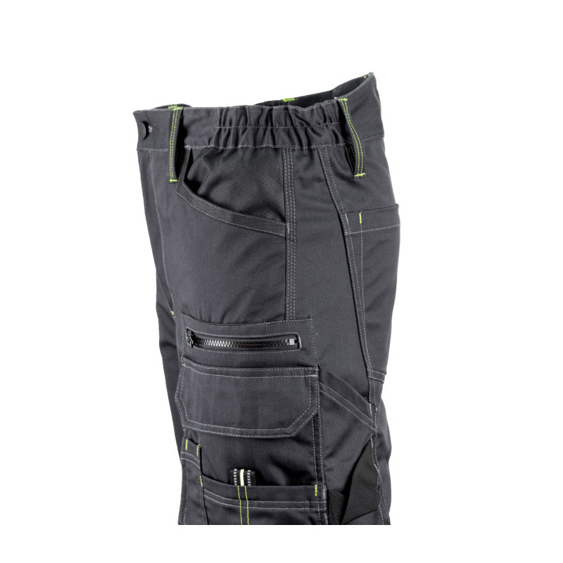 Pantalon - BARVA - 60% CO/40% PES 270g/m2 + Oxford - Anthracite/Lime - COVERGUARD | 5BAP150
