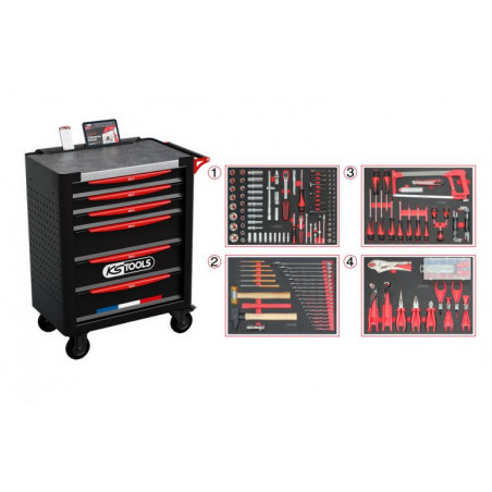 Servante 6 tir France 265 pcs - KSTOOLS | 824.6536F