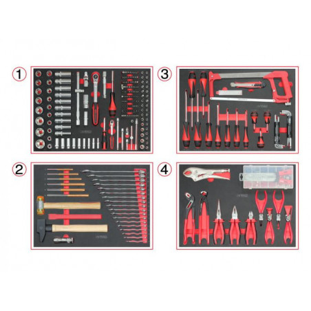 Servante 6 tir France 265 pcs - KSTOOLS | 824.6536F