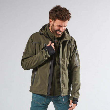 Veste Soft Shell Space Dark Green U-Power | FU187DG