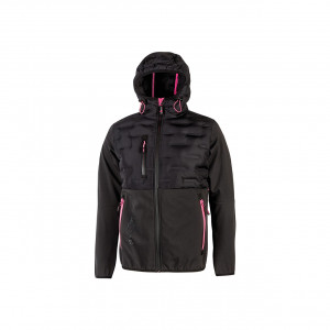 Veste Soft Shell Spock Lady Grey Fucsia U-Power | FU213GF