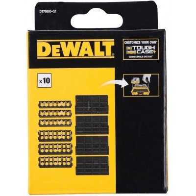 6 Barrettes D’Embouts de Vissage Vides et 4 Séparateurs Pour Coffret Toughcase - Dewalt | DT70805