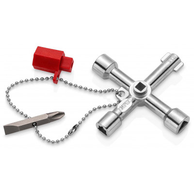 Profi-Key Clé pour systèmes de fermeture standard - 76mm - Poignées longues - KNIPEX | 001103
